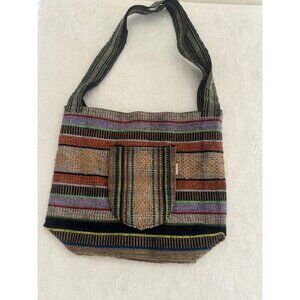 Lillo Mexican Poncho Style Shoulder Bag Colorful Drug Rug Boho Surf‎ Beach Tote